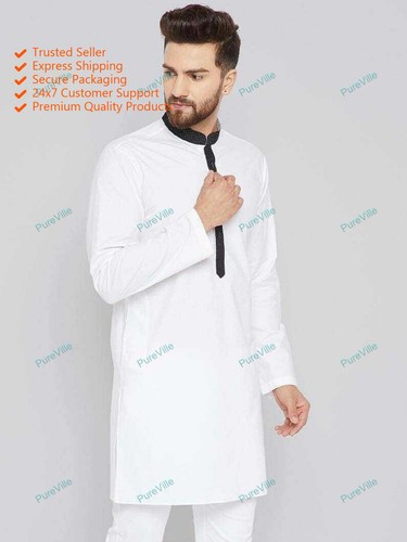Kurta homme pur coton - , blanc