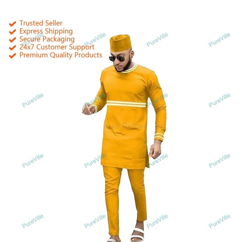 Kurta homme sans pyjama tissu
